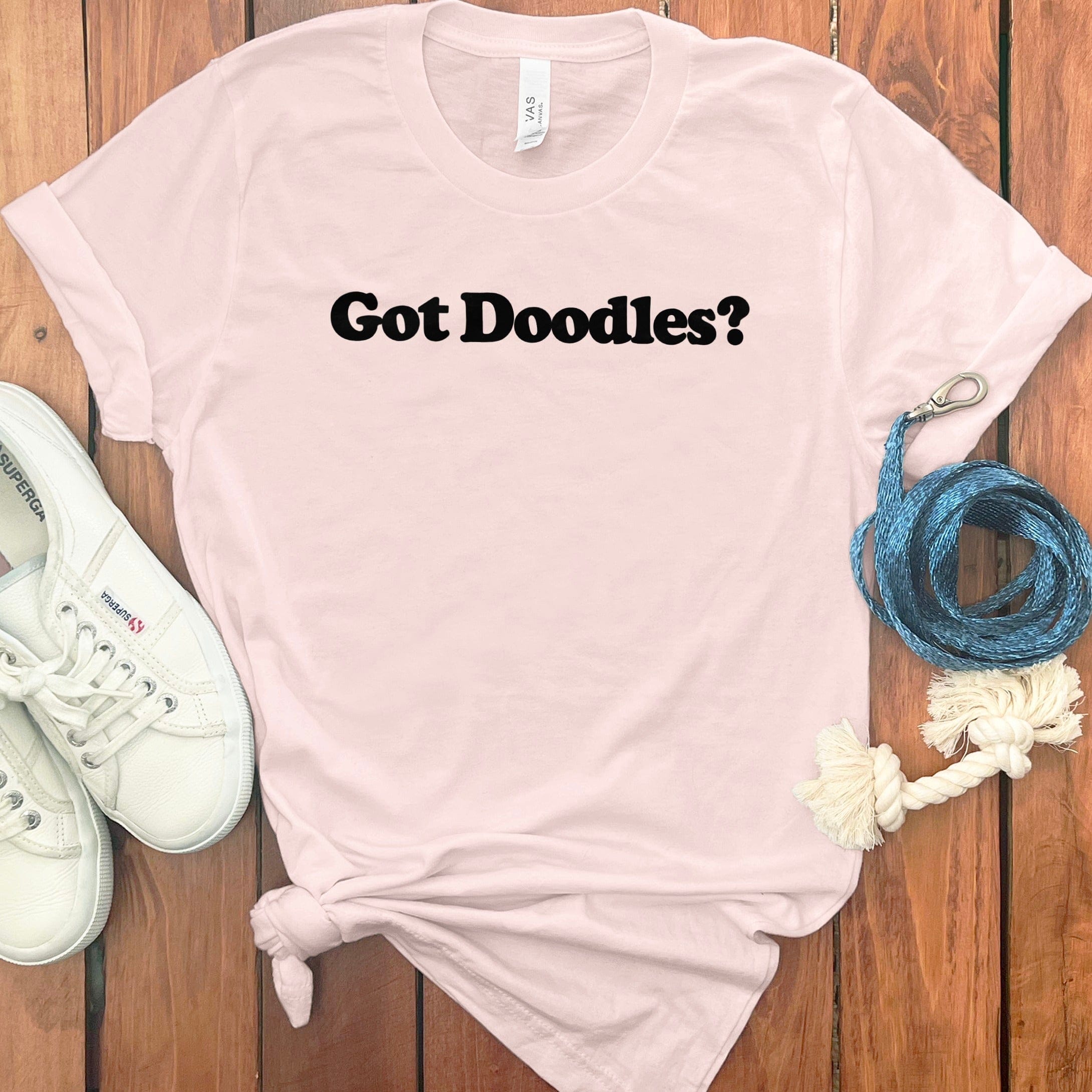 Got Doodles T-Shirt in Soft Pink / S by Puppy Jo