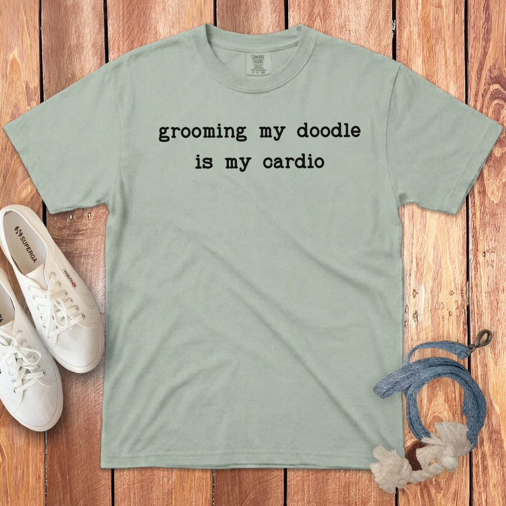 Grooming Doodle Signature T-Shirt in Bay / S by Puppy Jo