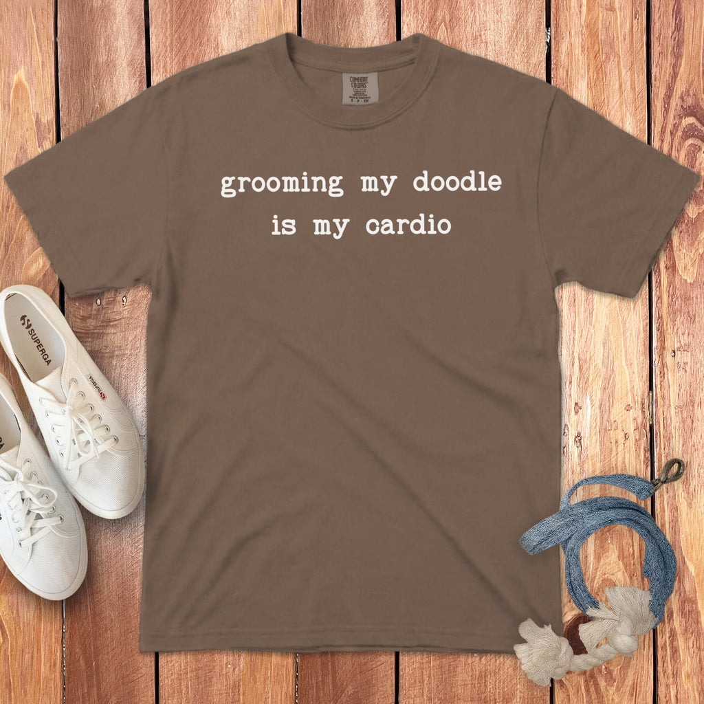 Grooming Doodle Signature T-Shirt in Espresso / S by Puppy Jo