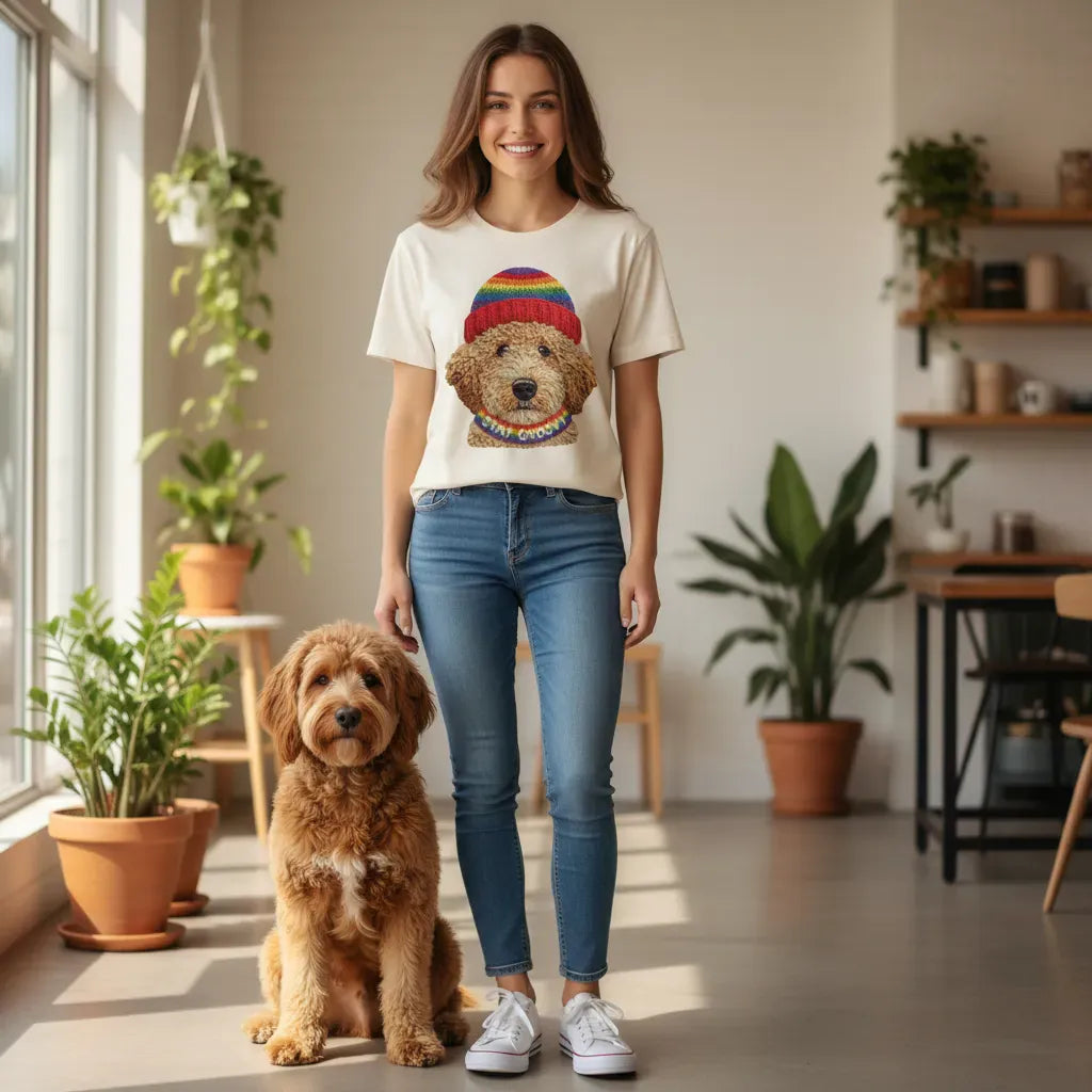 Groovy Goldendoodle T-Shirt in by Puppy Jo
