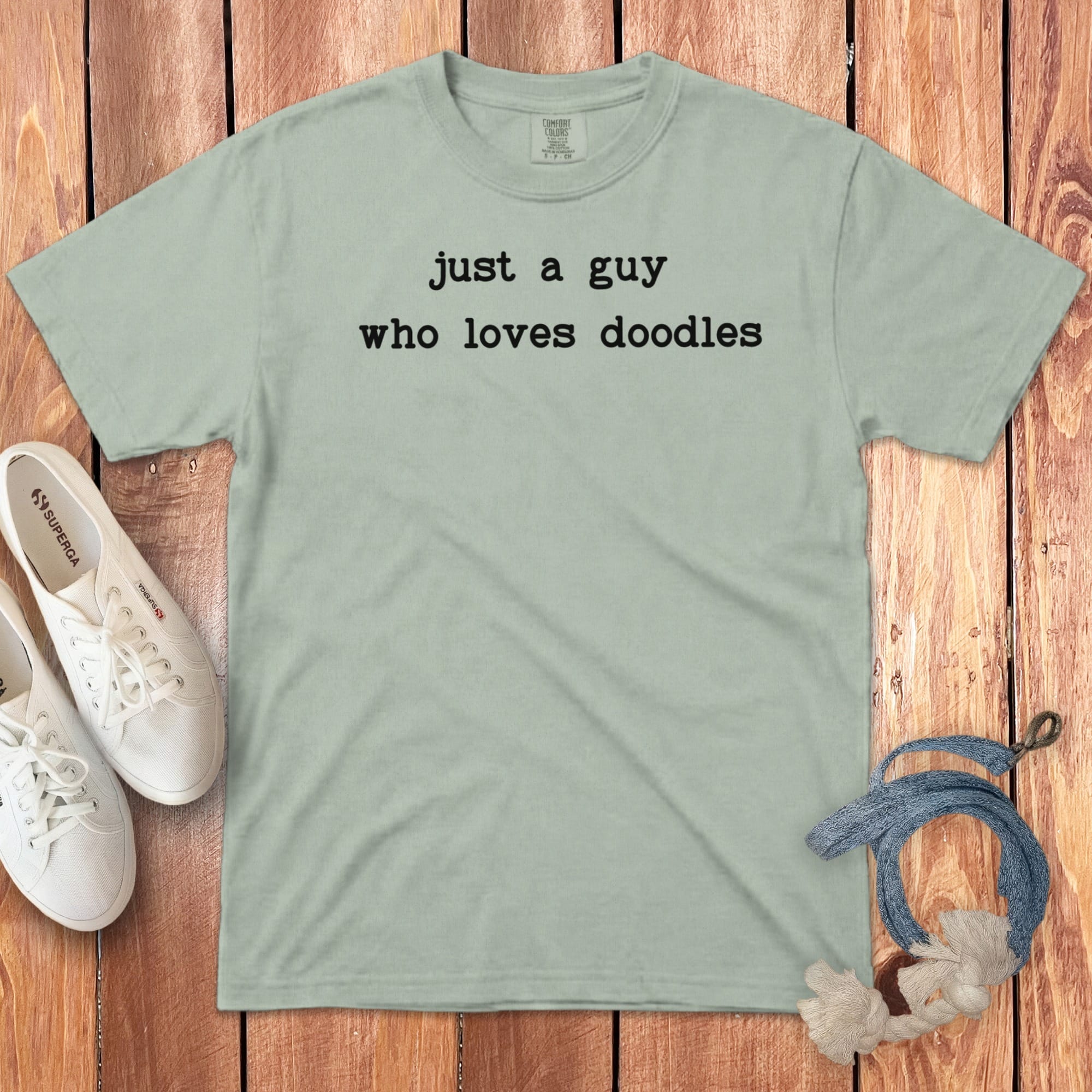 Guy Doodle Signature T-Shirt in Bay / S by Puppy Jo