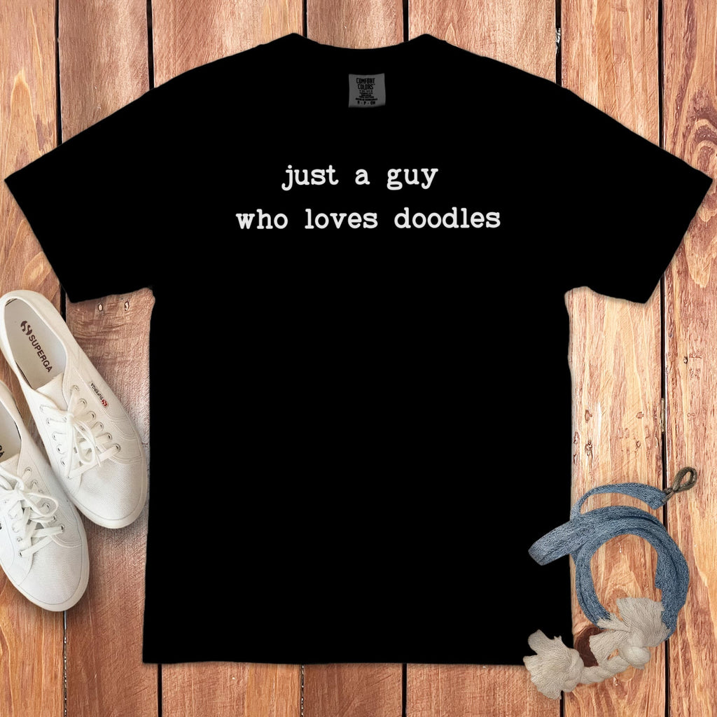 Guy Doodle Signature T-Shirt in Black / S by Puppy Jo
