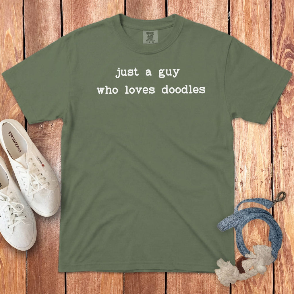 Guy Doodle Signature T-Shirt in Moss / S by Puppy Jo