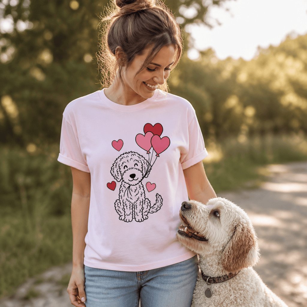 Heart Balloons Doodle T-Shirt in by Puppy Jo