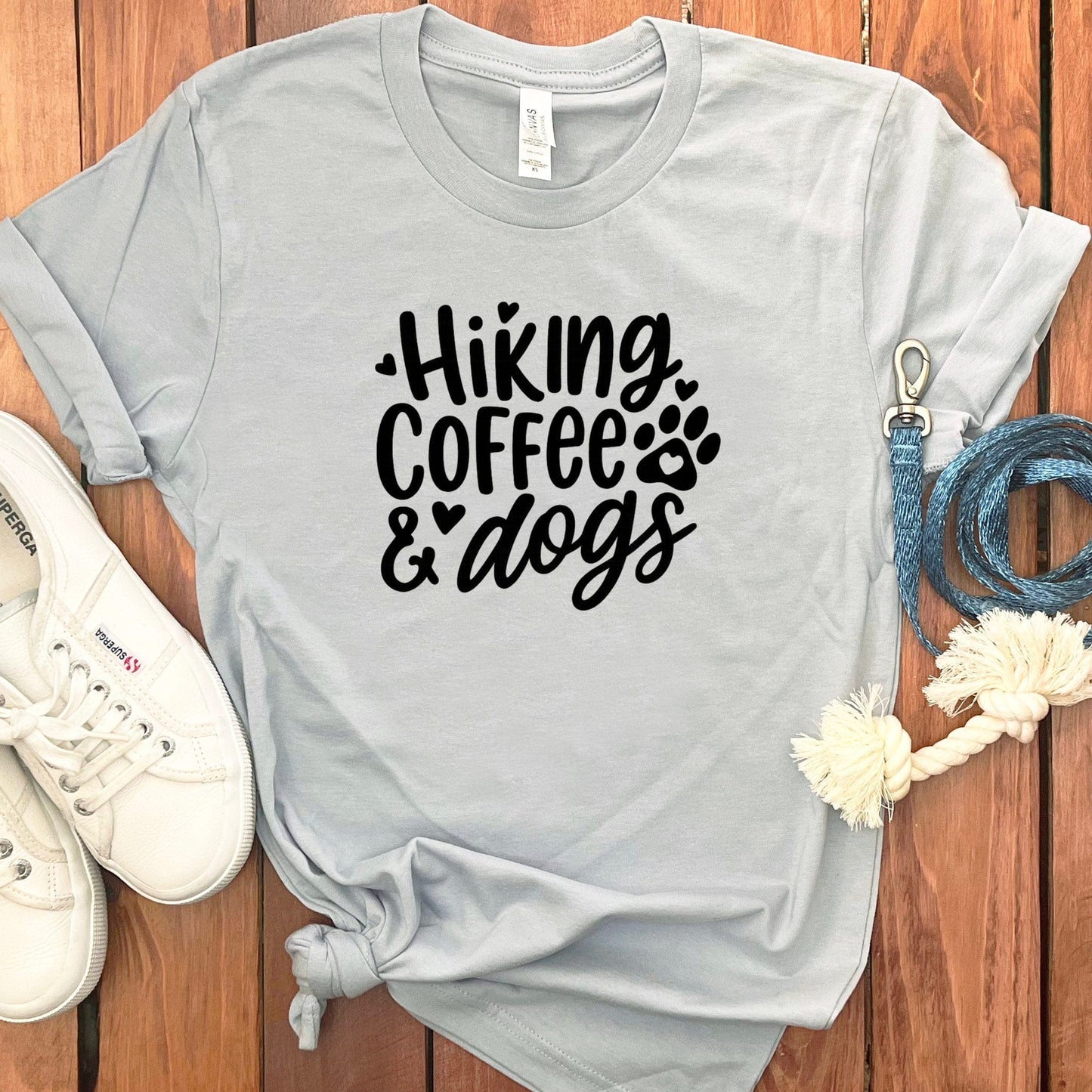Hiking Coffee Dogs Tshirt Casual Fit Fashionable product