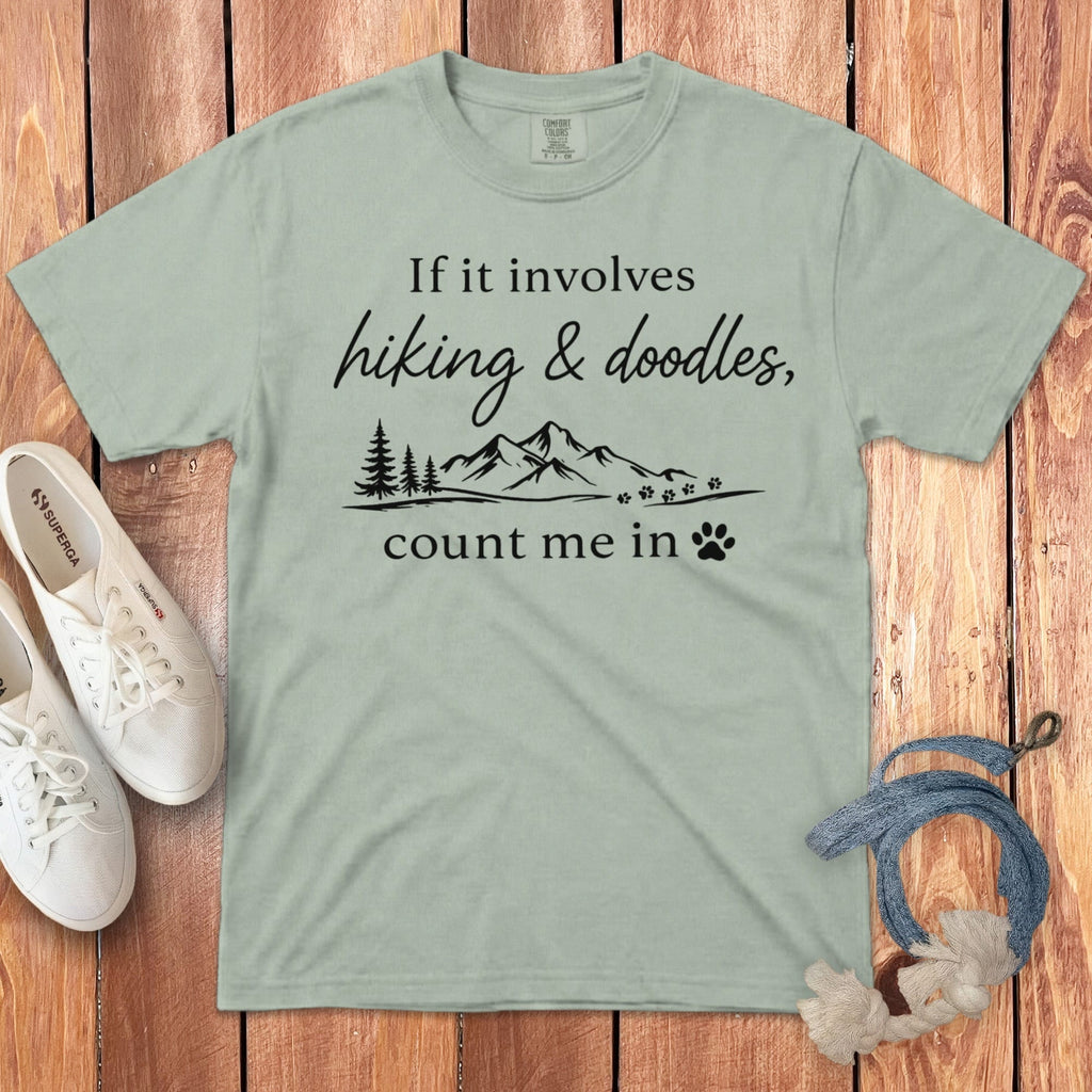 Hiking Doodles Signature T-Shirt in Bay / M by Puppy Jo