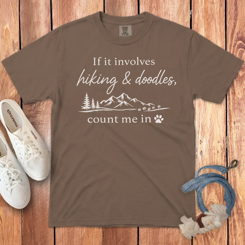Hiking Doodles Signature T-Shirt in Espresso / M by Puppy Jo
