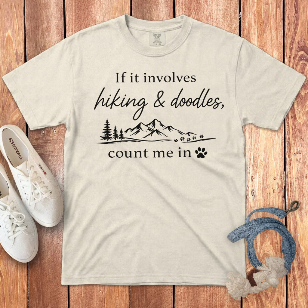 Hiking Doodles Signature T-Shirt in Ivory / M by Puppy Jo