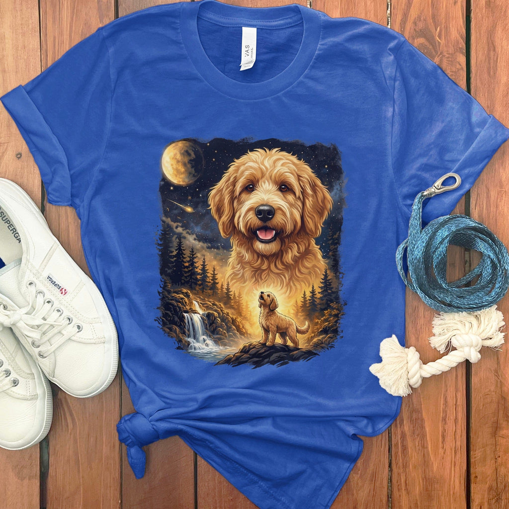 Howling Goldendoodle T-Shirt in True Royal / M by Puppy Jo