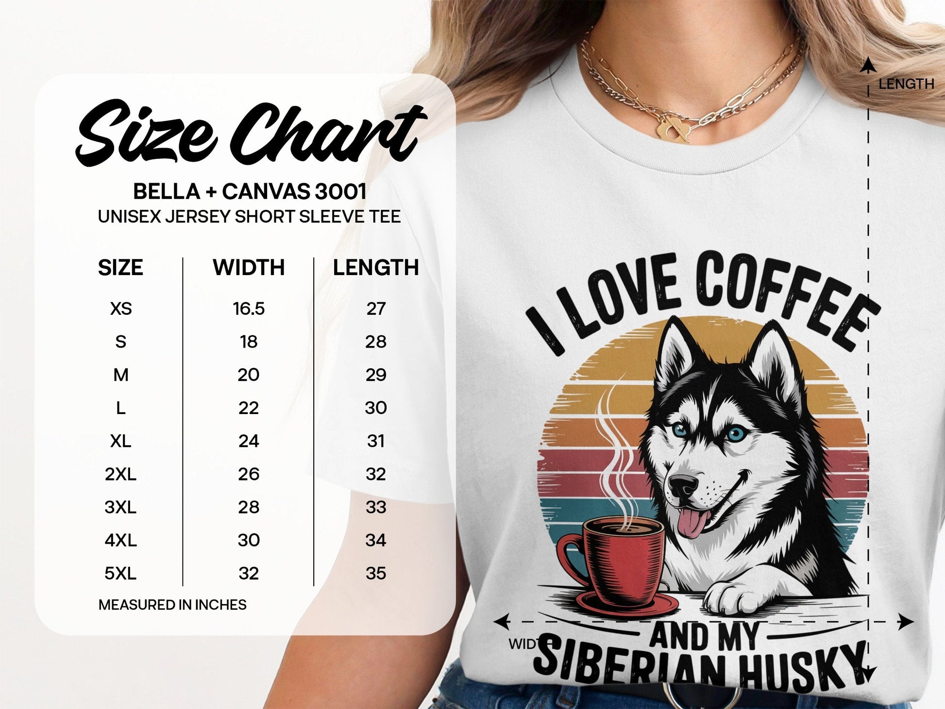I Love Coffee and My Siberian Husky Tee product