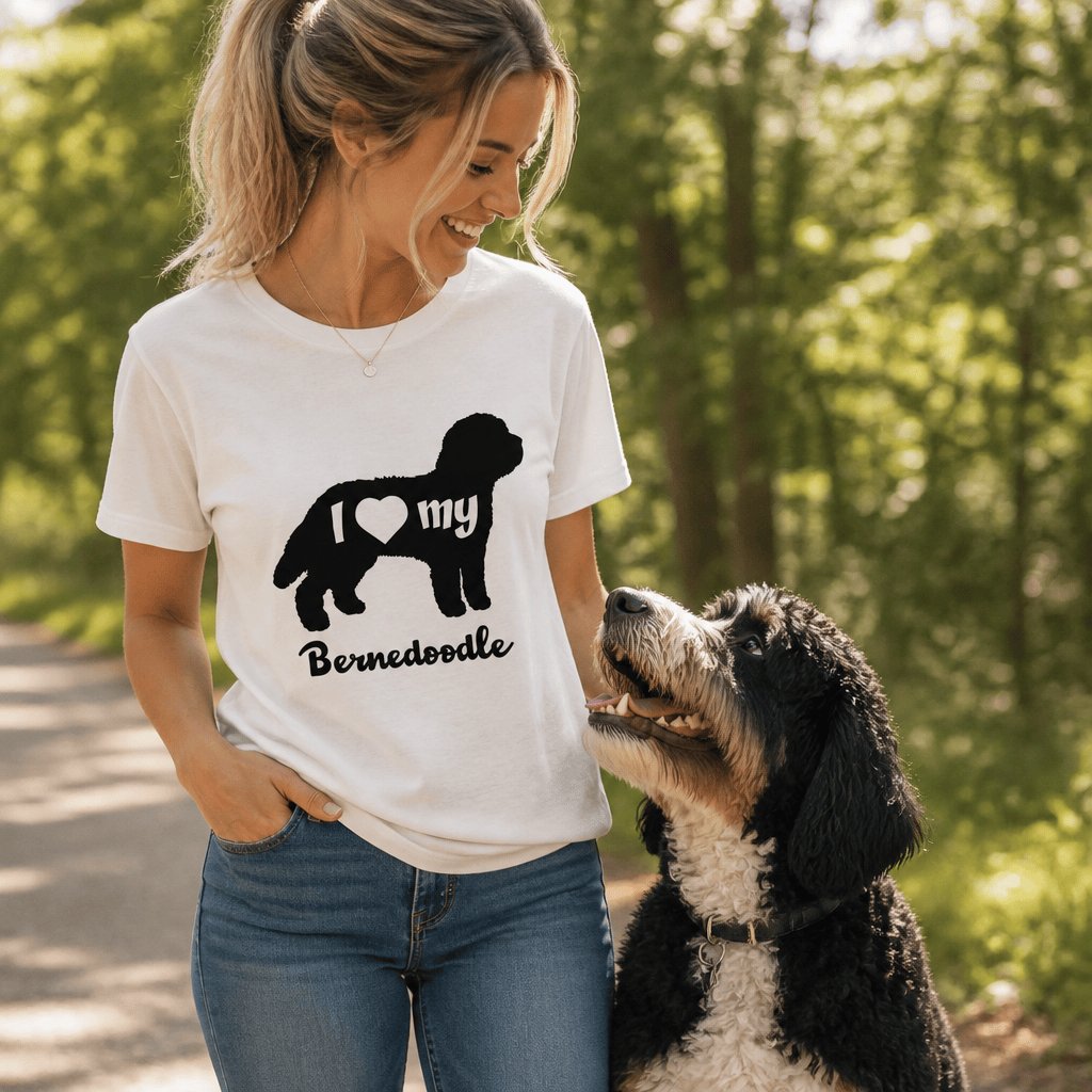 I Heart Bernedoodle T-Shirt in by Puppy Jo