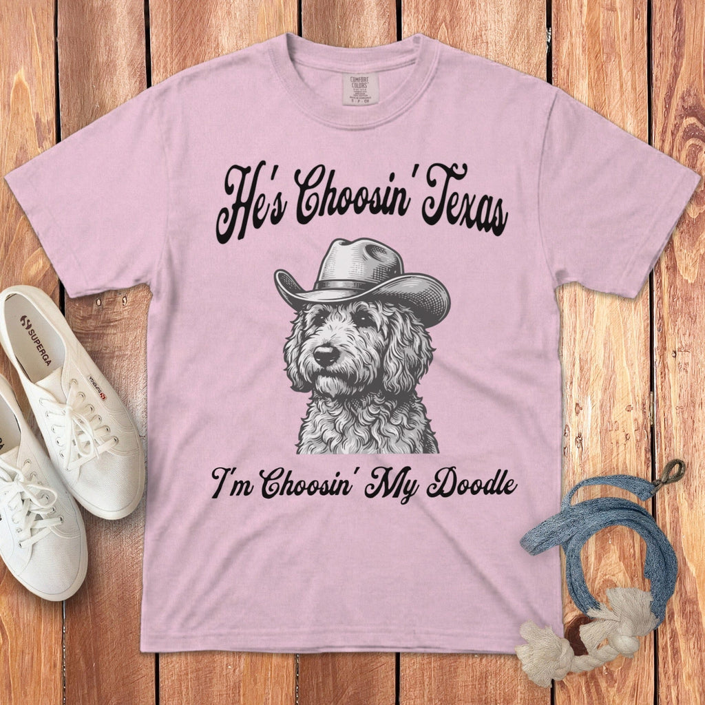 I'm Choosin Doodle Signature T-Shirt in Blossom / S by Puppy Jo
