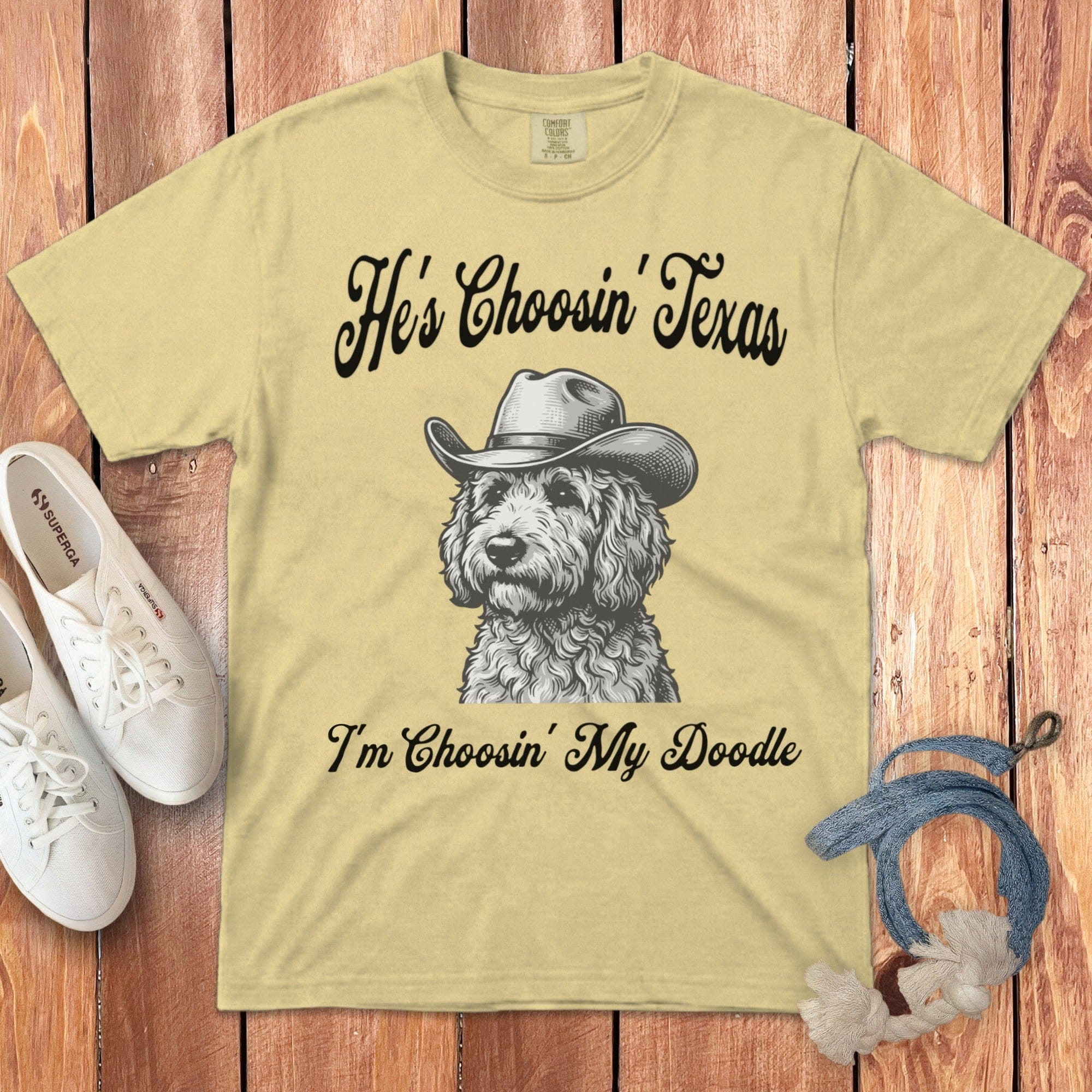 I'm Choosin Doodle Signature T-Shirt in Butter / S by Puppy Jo
