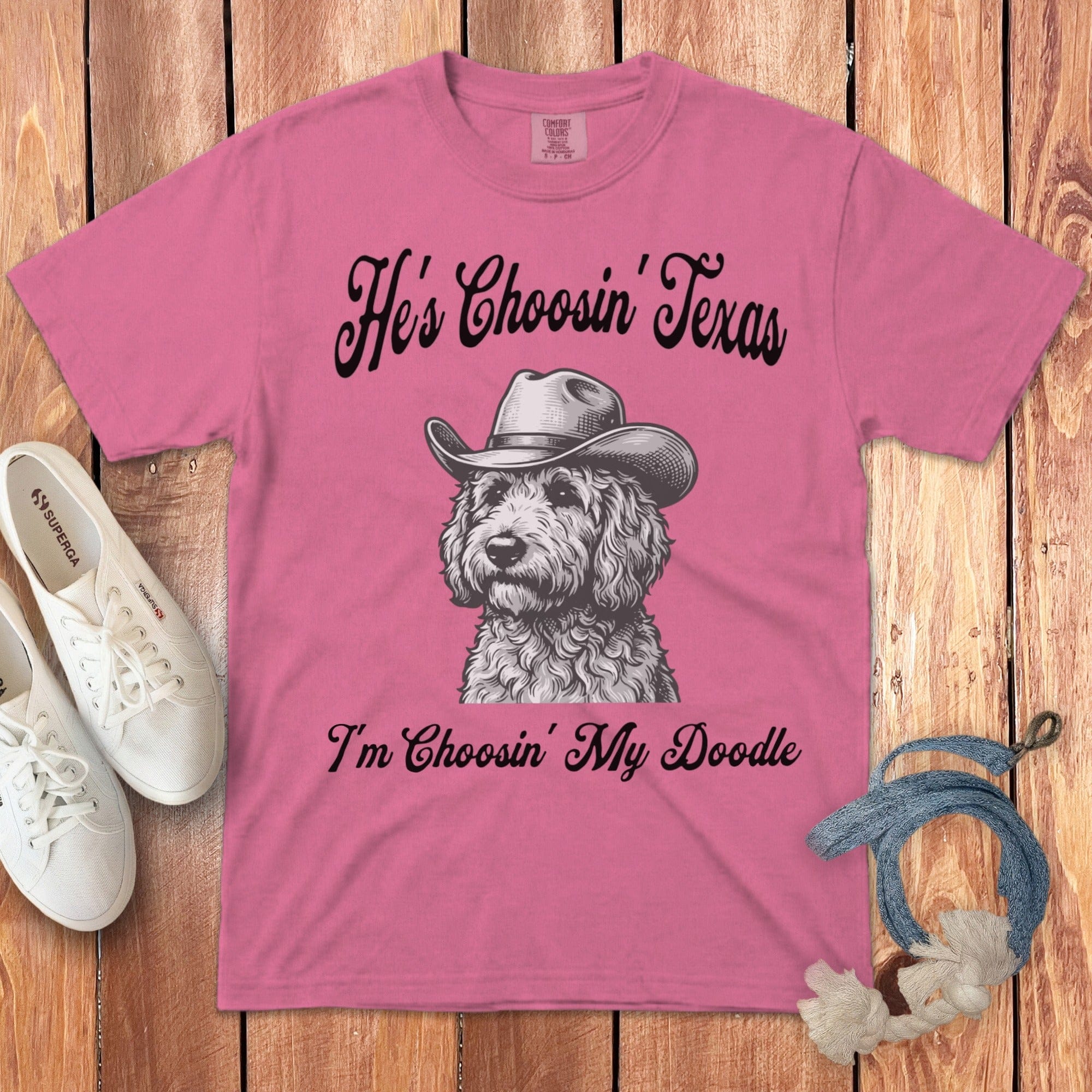 I'm Choosin Doodle Signature T-Shirt in Crunchberry / S by Puppy Jo
