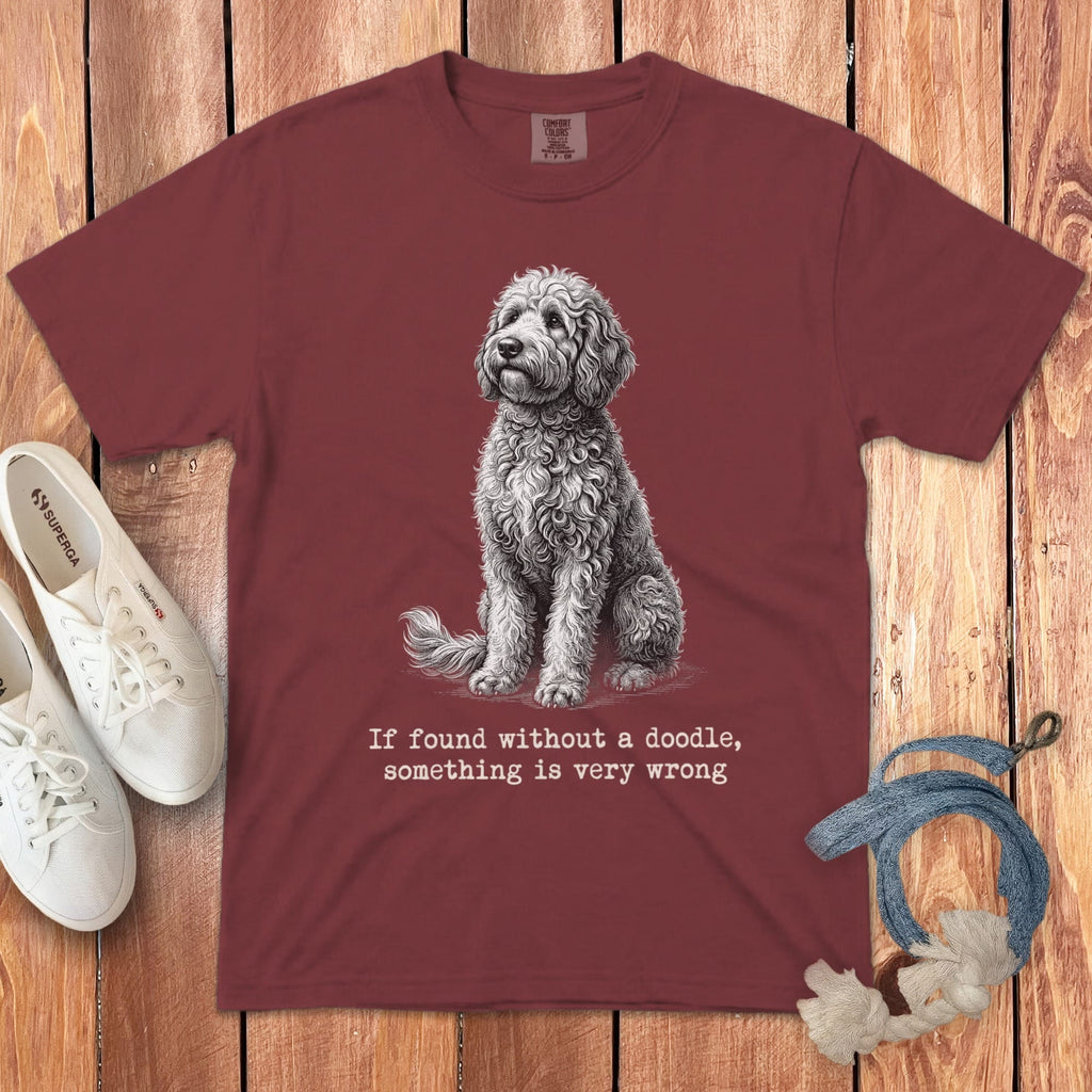 If Found Doodle Signature T-Shirt in 2XL / Chili by Puppy Jo