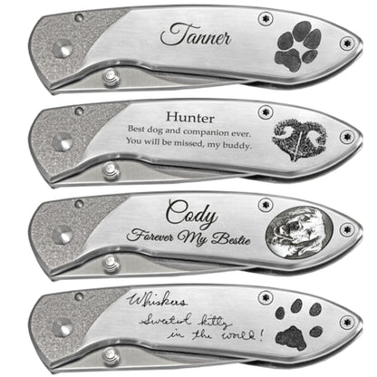 Buck® Folding Pet Personalized Engraved Knife