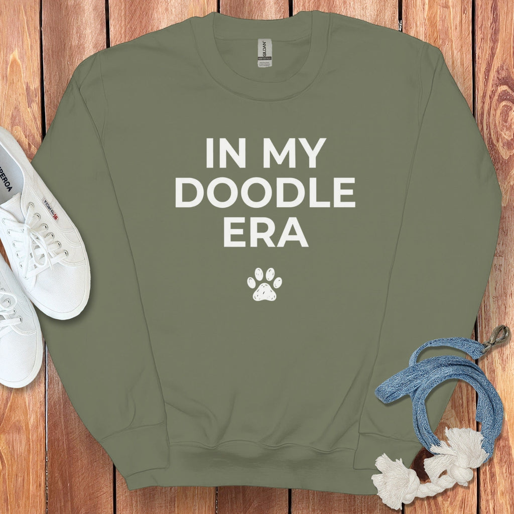 In My Doodle Sweatshirt in Military Green / S by Puppy Jo