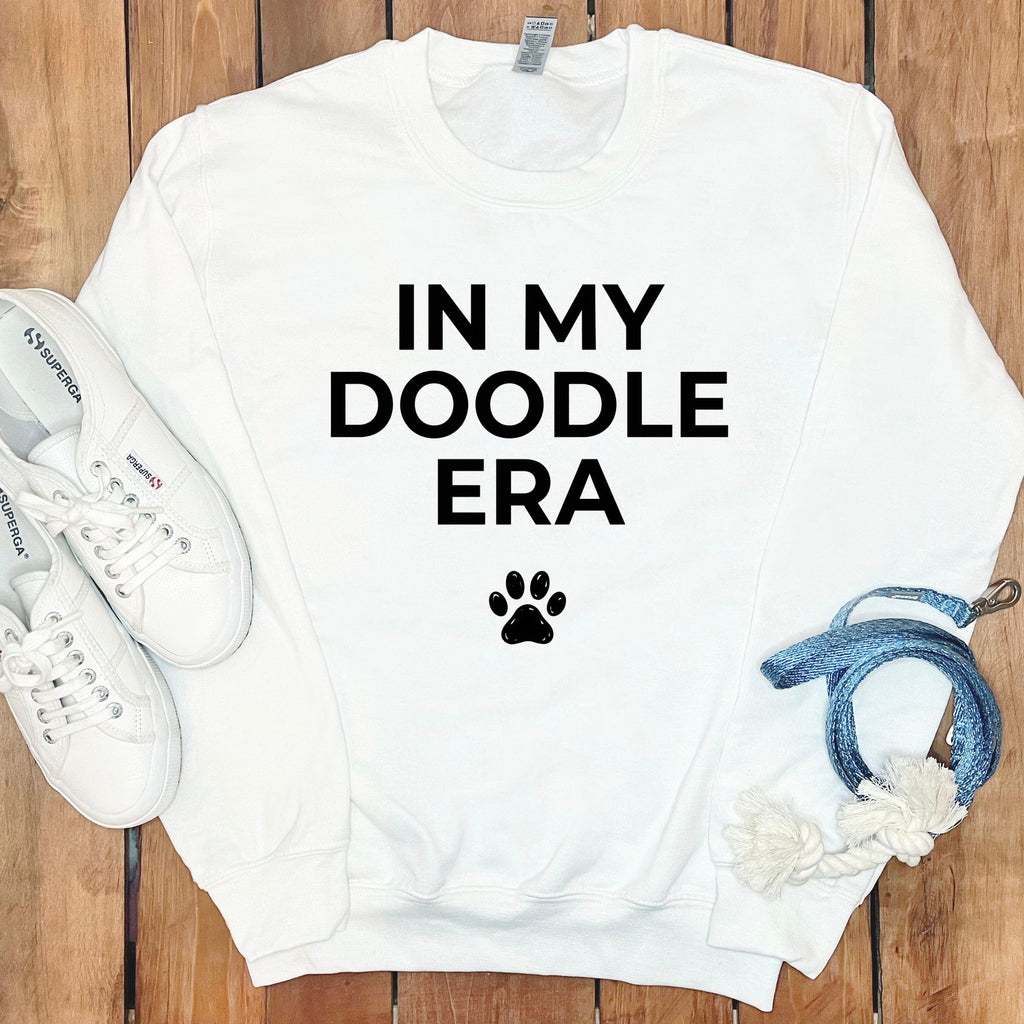In My Doodle Sweatshirt in White / S by Puppy Jo