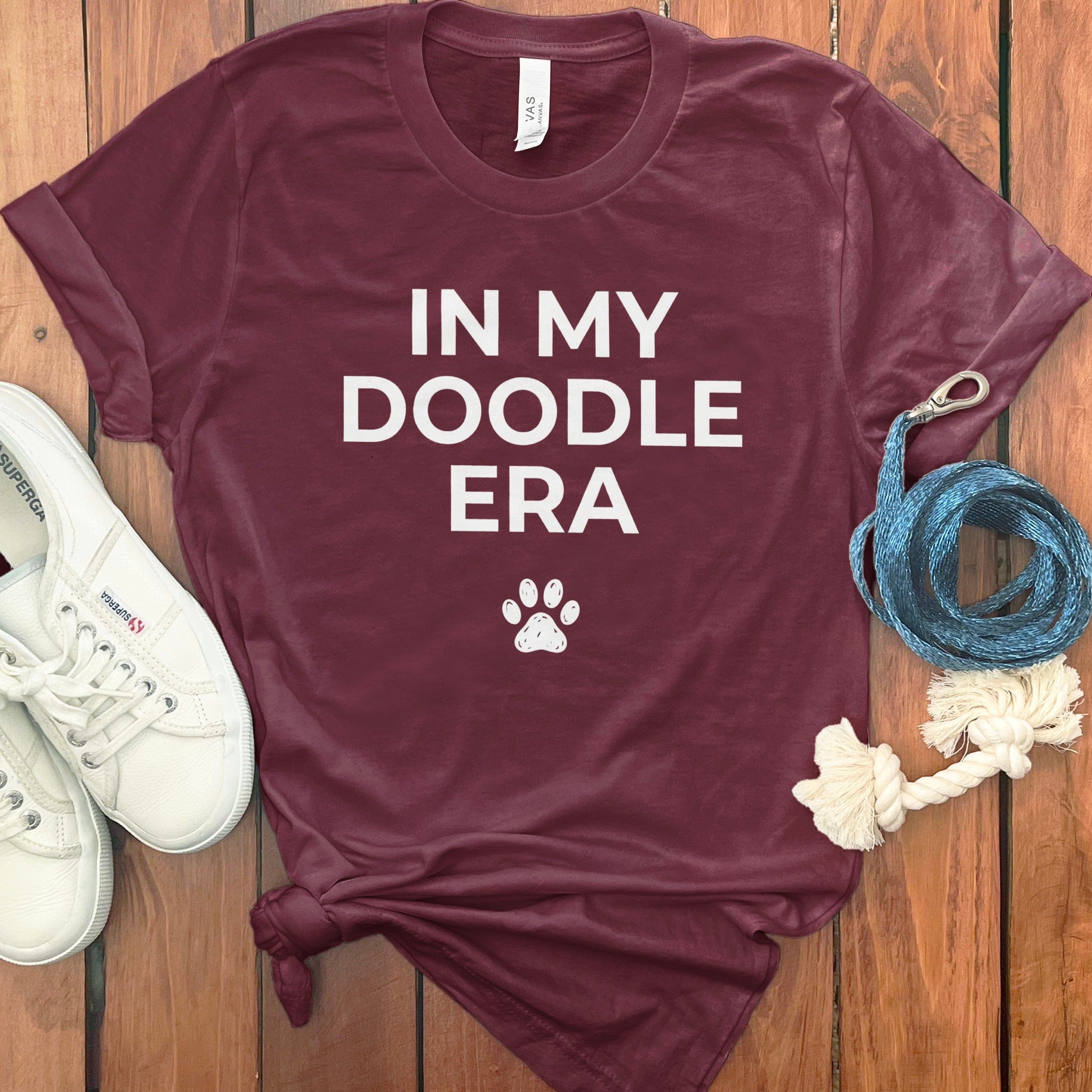 In My Doodle T-Shirt in Maroon / S by Puppy Jo