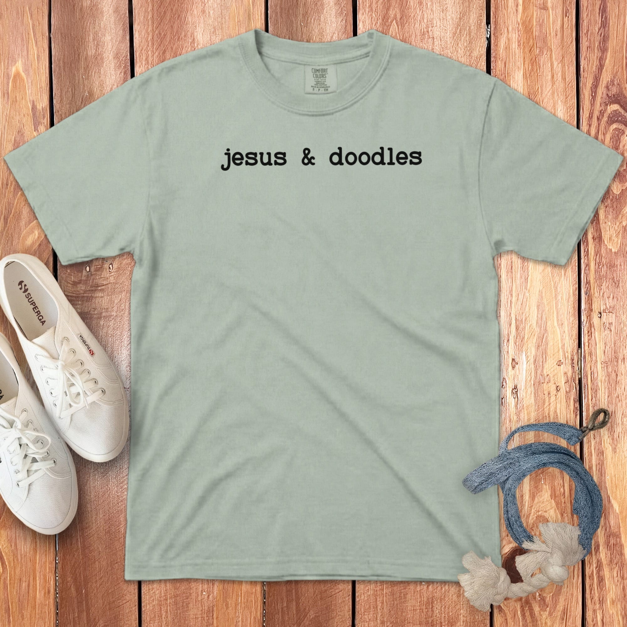 Jesus Doodles Signature T-Shirt in Bay / S by Puppy Jo