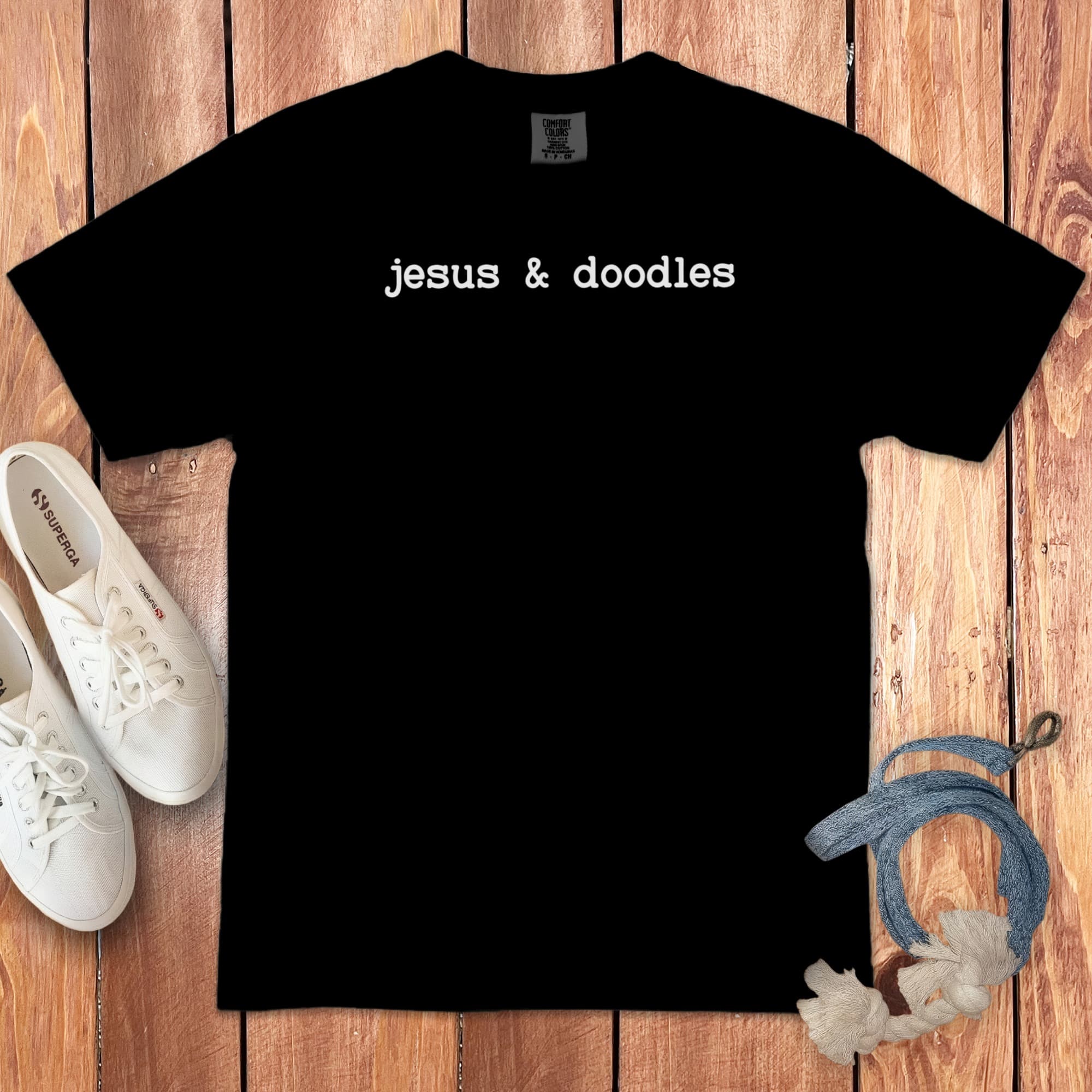 Jesus Doodles Signature T-Shirt in Black / S by Puppy Jo