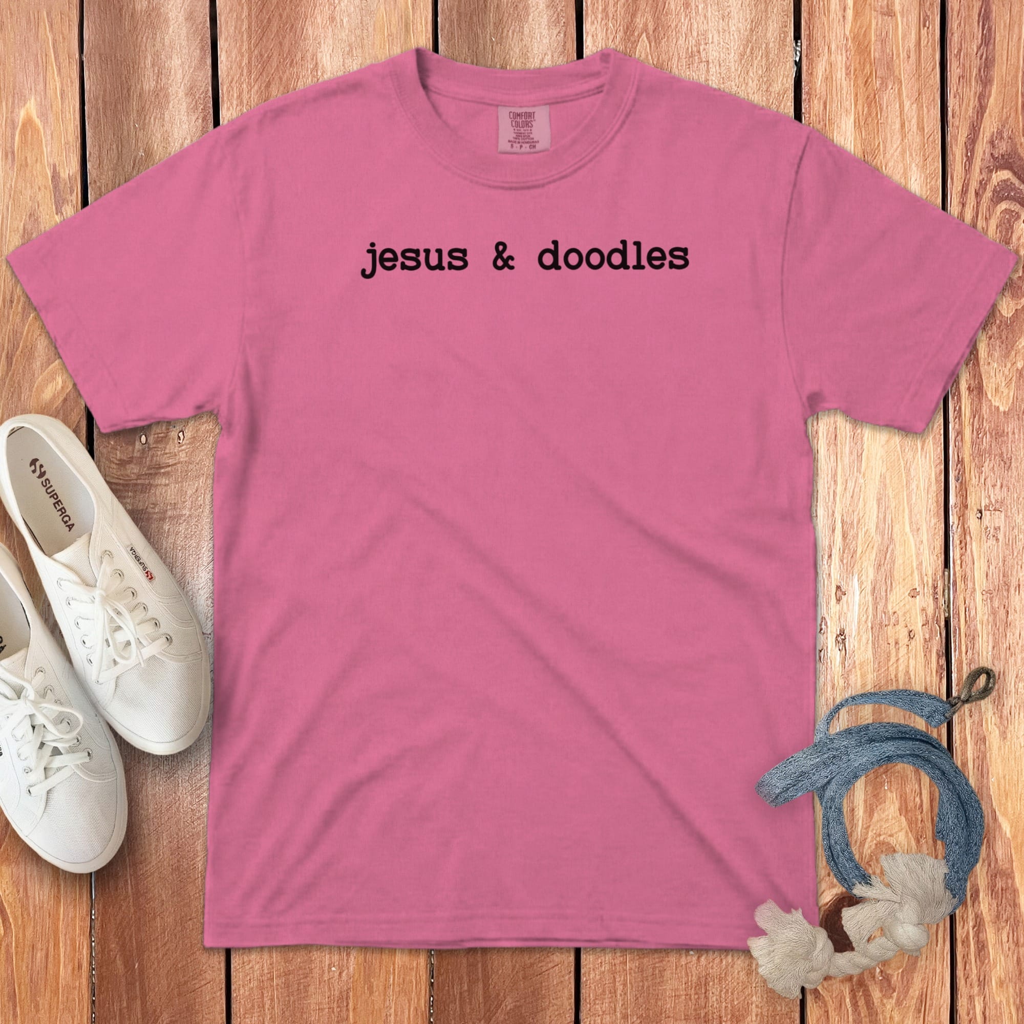 Jesus Doodles Signature T-Shirt in Crunchberry / S by Puppy Jo