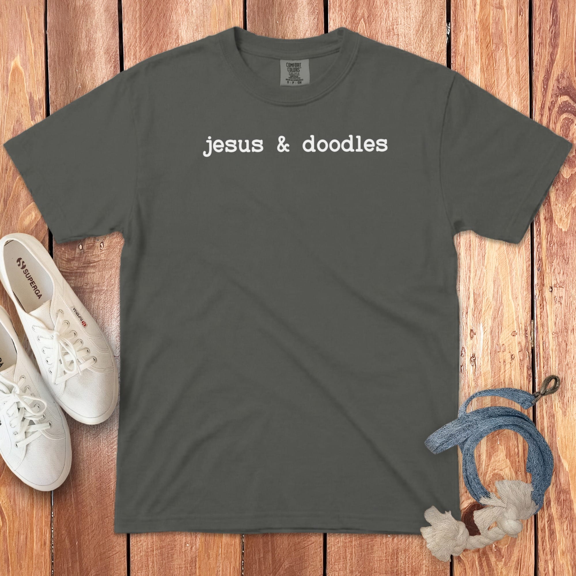 Jesus Doodles Signature T-Shirt in Pepper / S by Puppy Jo