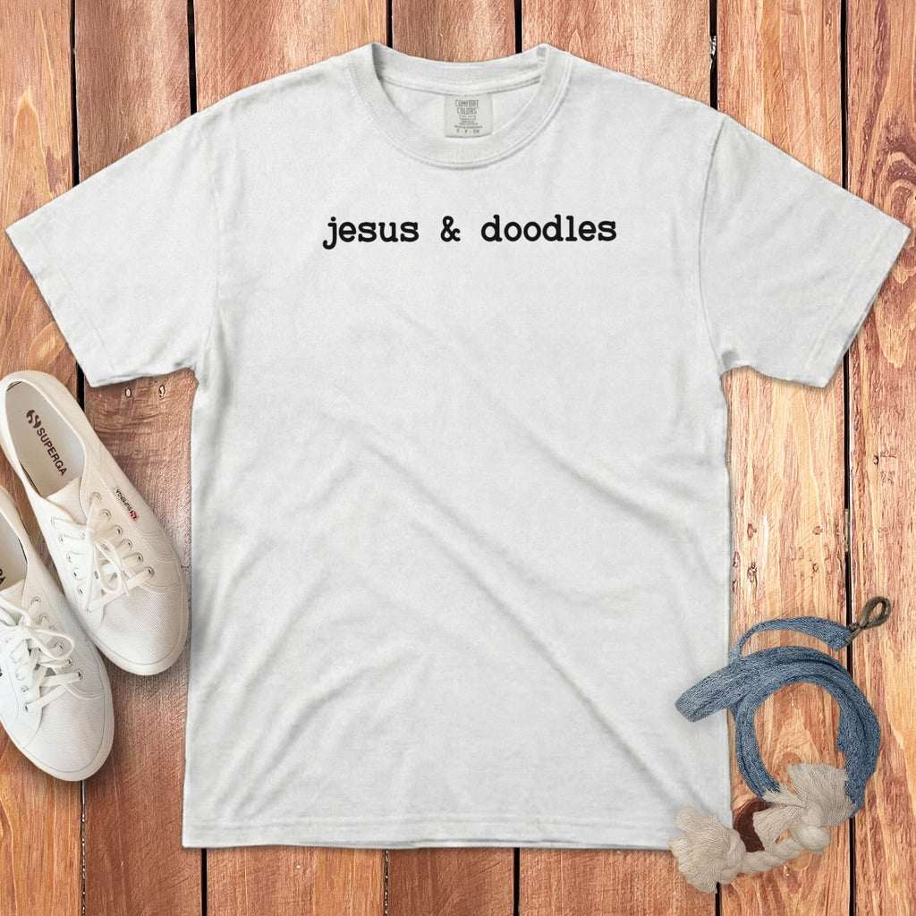 Jesus Doodles Signature T-Shirt in White / S by Puppy Jo