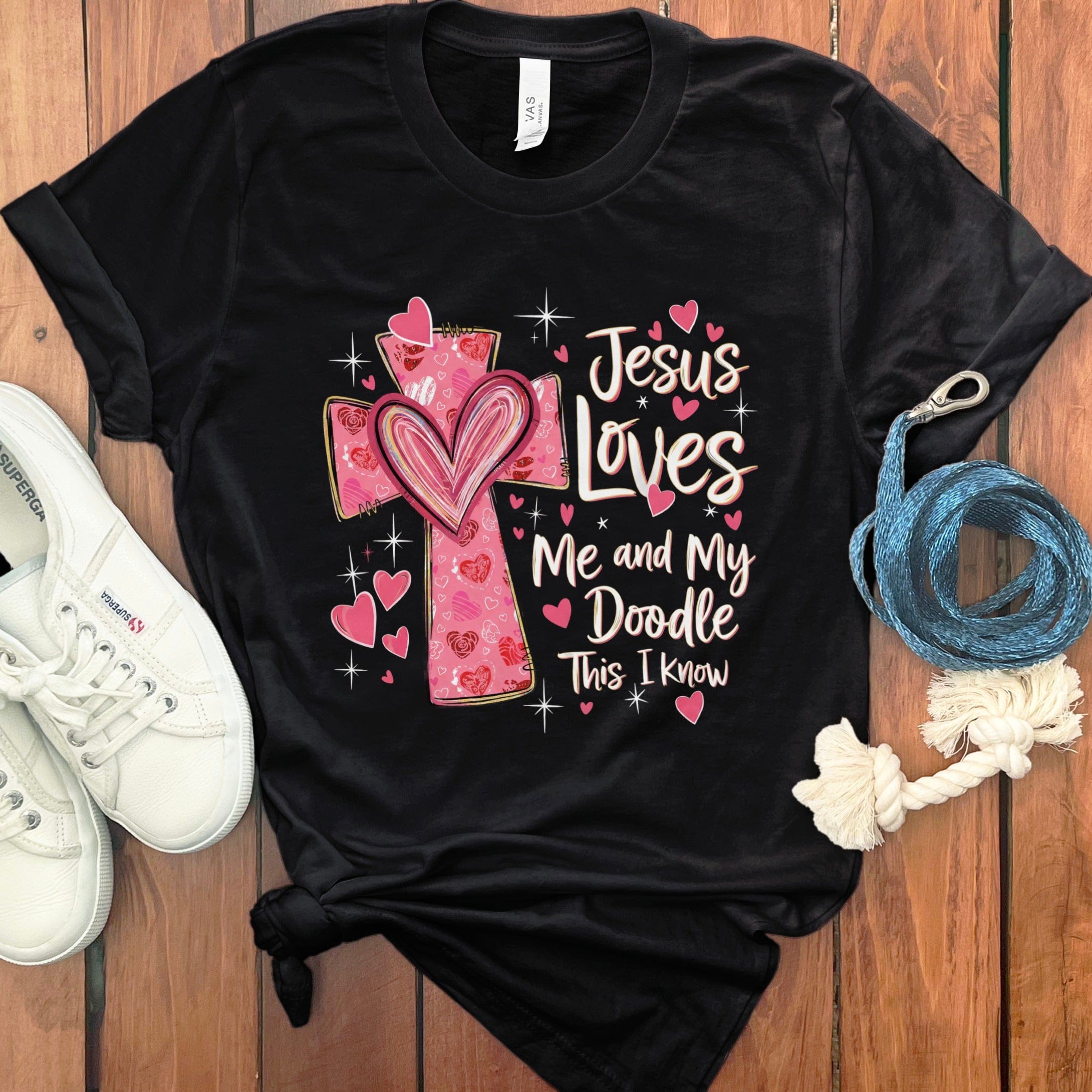 Jesus My Doodle T-Shirt in Black / M by Puppy Jo