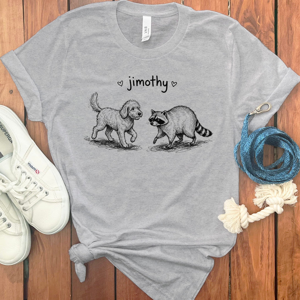 Jimothy Meets Doodle T-Shirt in Athletic Heather / S by Puppy Jo