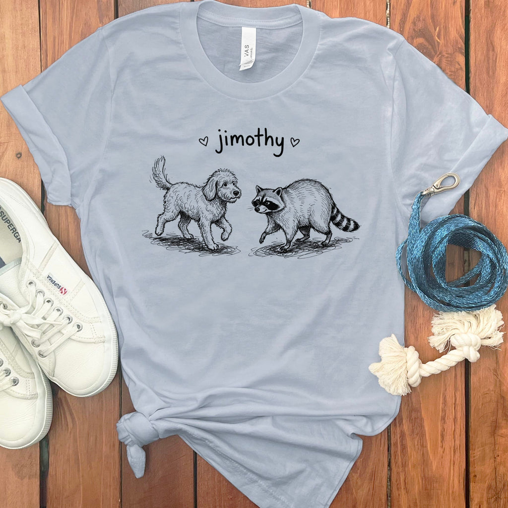 Jimothy Meets Doodle T-Shirt in Light Blue / S by Puppy Jo