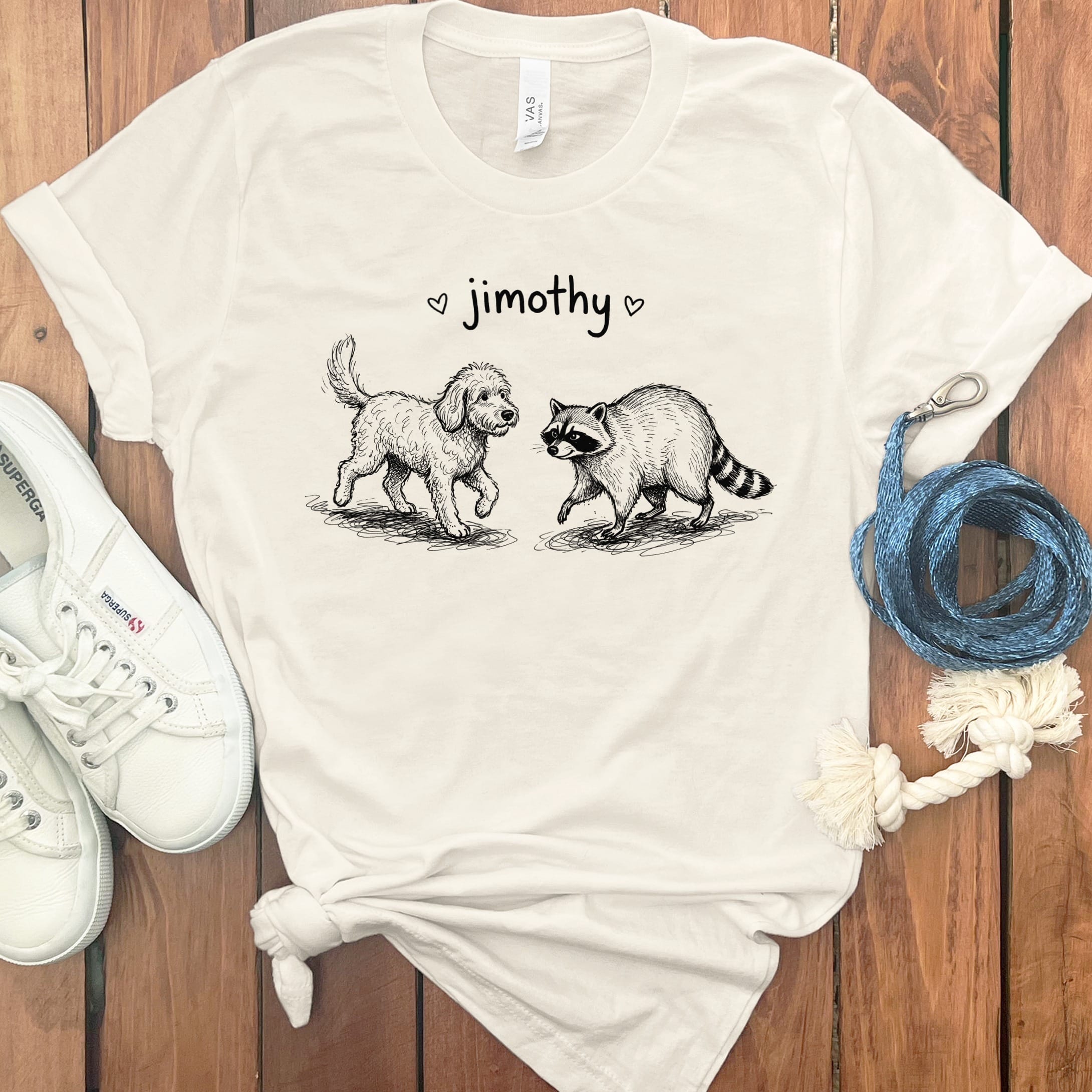 Jimothy Meets Doodle T-Shirt in Natural / S by Puppy Jo