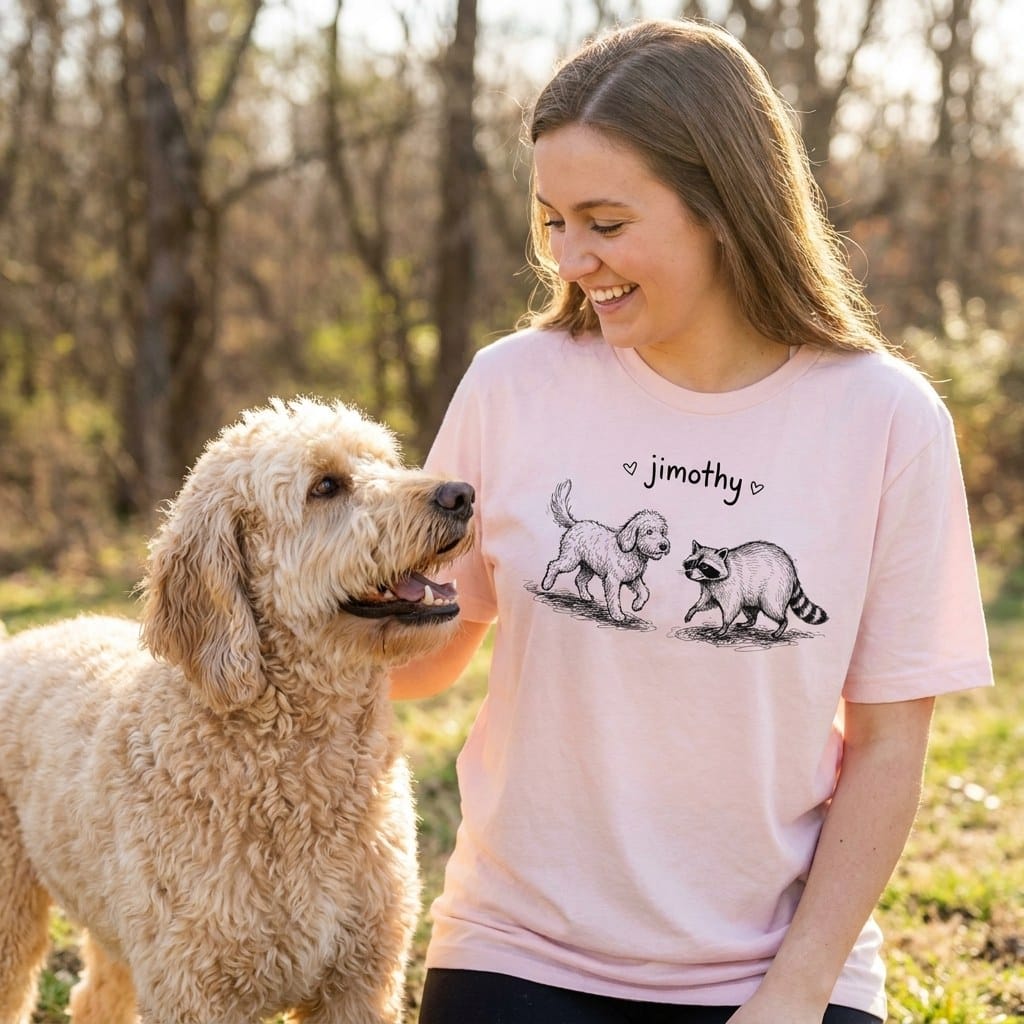 Jimothy Meets Doodle T-Shirt in by Puppy Jo