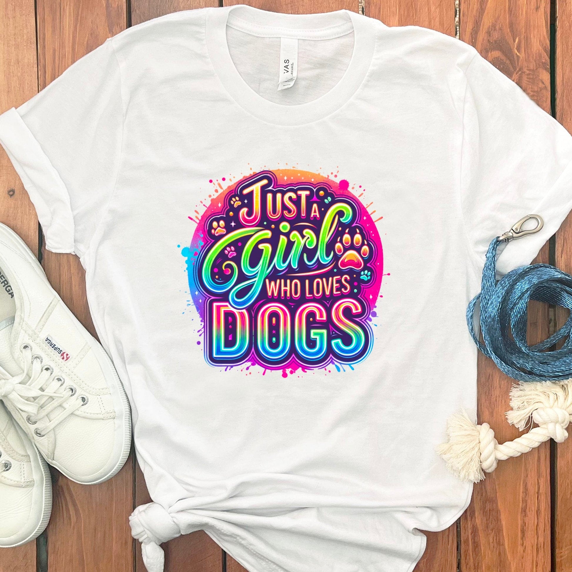 Just A Girl Who Loves Dogs Graphic T-shirt product type