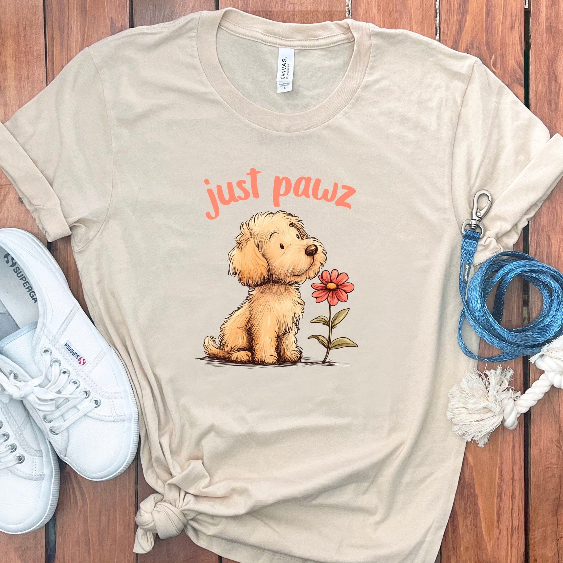 Adorable Just Pawz Puppy Graphic Tee shirt product type