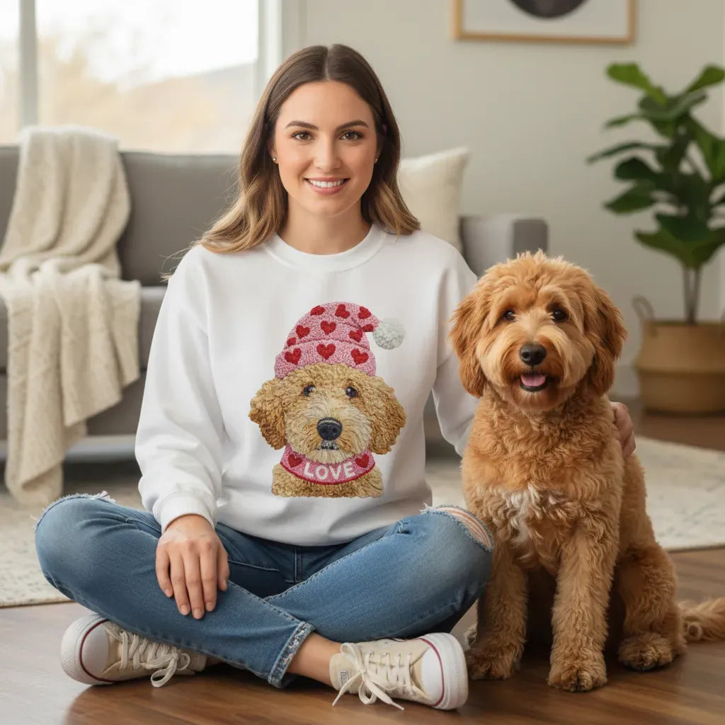 Labradoodle Goldendoodle Love Sweatshirt in by Puppy Jo