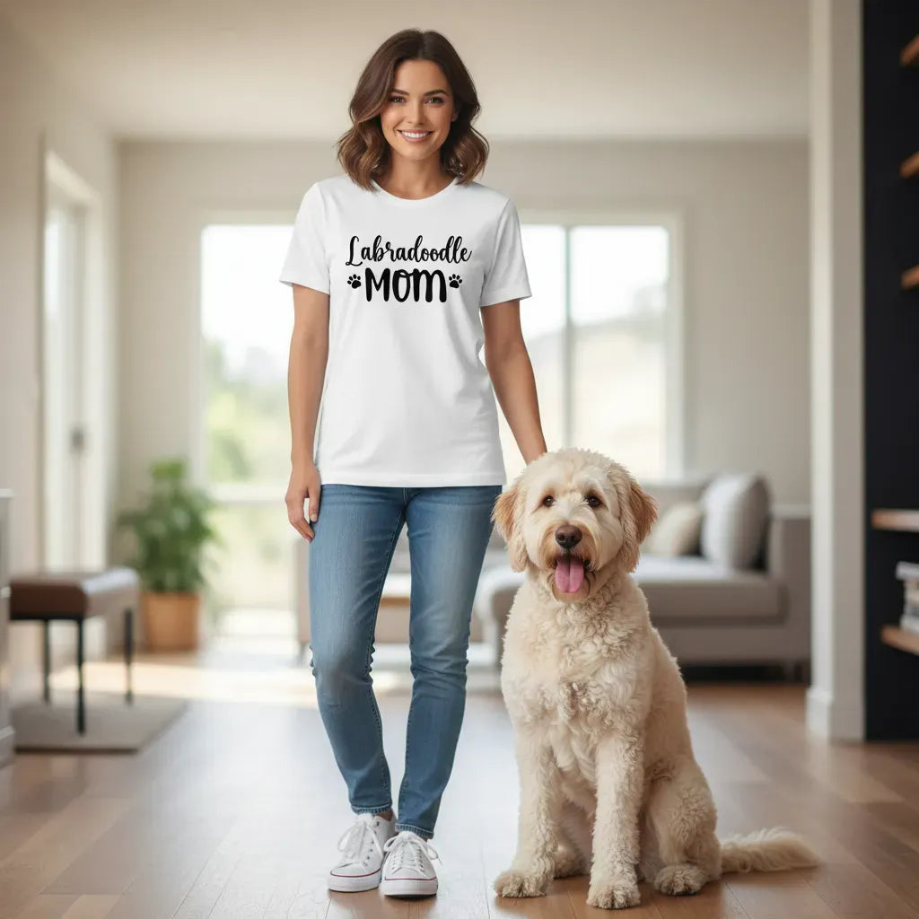 Labradoodle Mom T-Shirt in by Puppy Jo