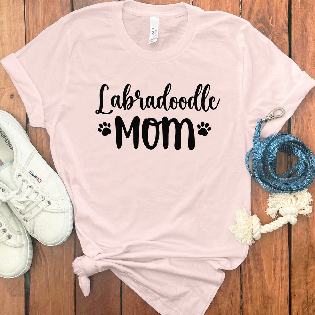 Labradoodle Mom T-Shirt in Soft Pink / S by Puppy Jo