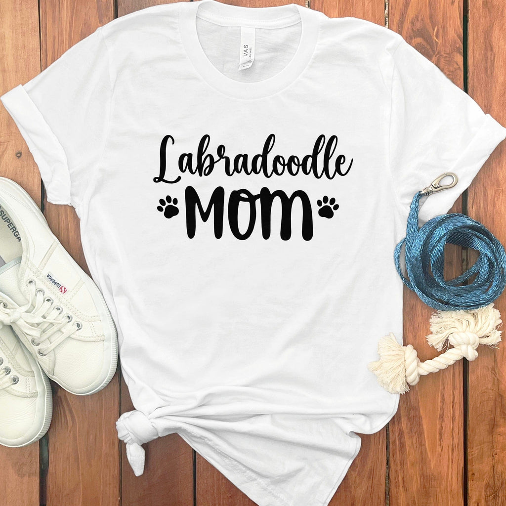 Labradoodle Mom T-Shirt in White / S by Puppy Jo