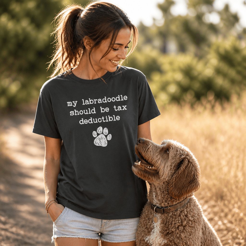 Labradoodle Tax Signature T-Shirt in by Puppy Jo