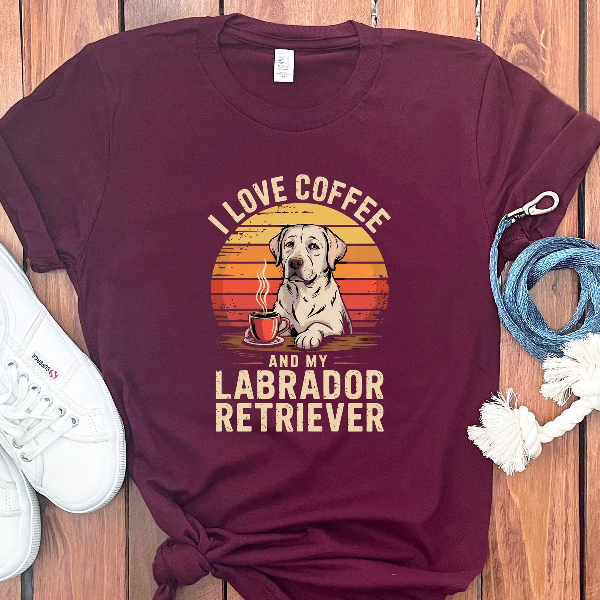 I Love Coffee and My Labrador Retriever Shirt product