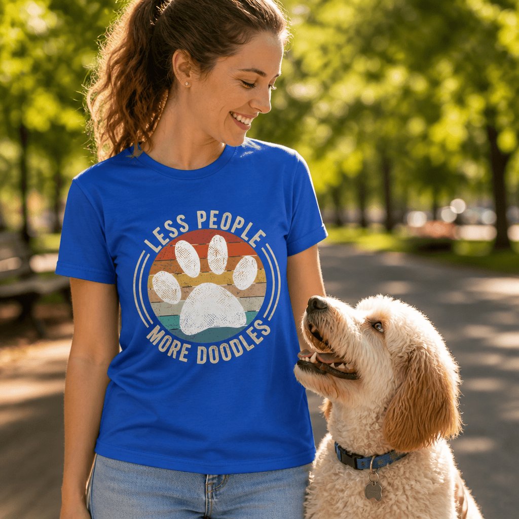 Less People More Doodles T-Shirt in by Puppy Jo