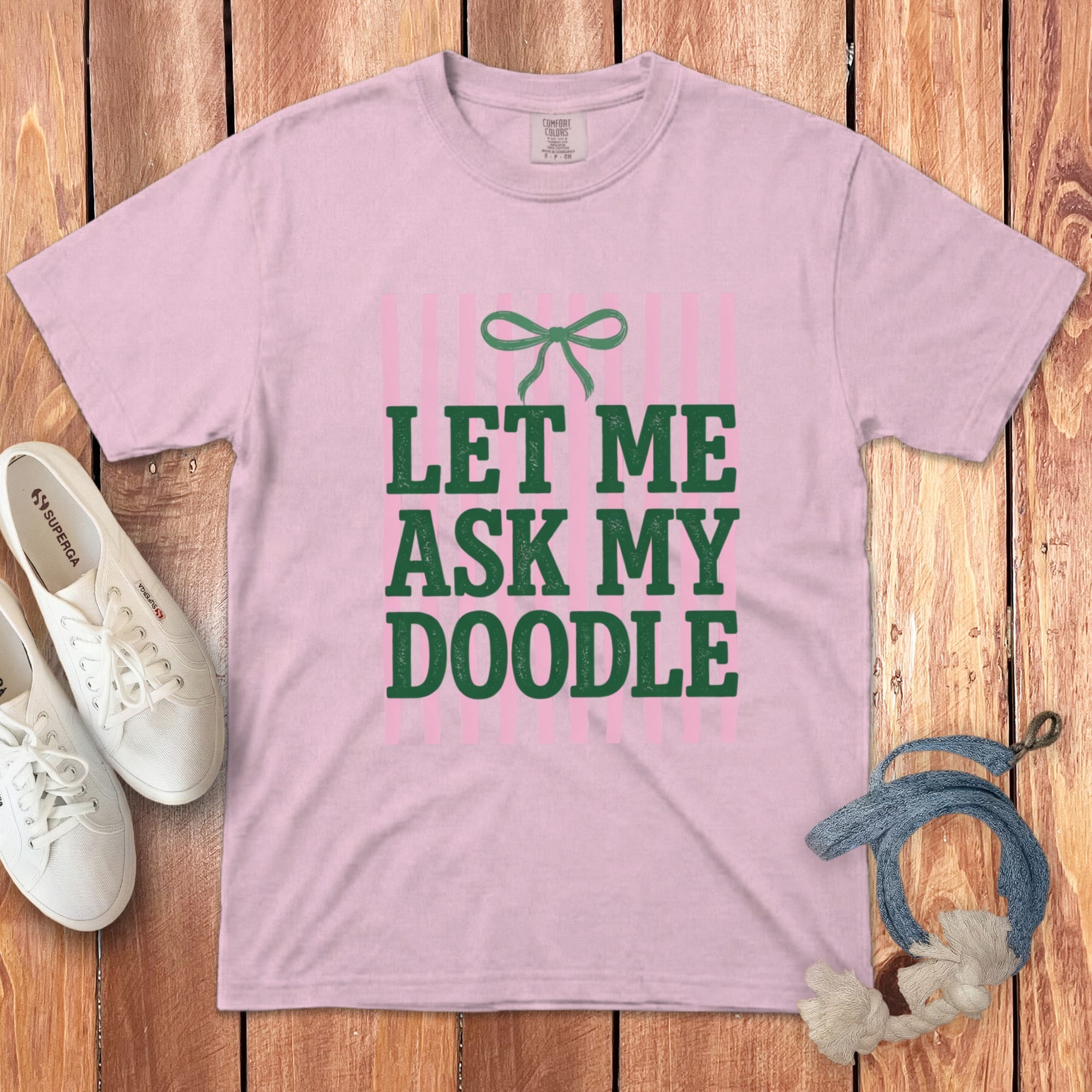 Let Me Ask Doodle Signature T-Shirt in Blossom / M by Puppy Jo
