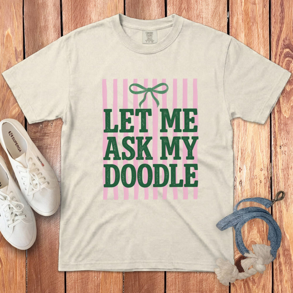 Let Me Ask Doodle Signature T-Shirt in Ivory / M by Puppy Jo