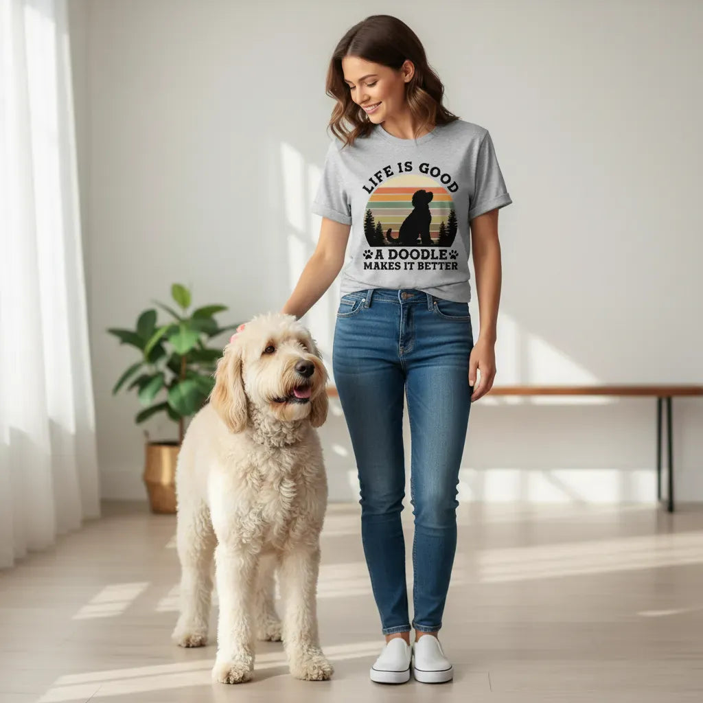 Life Good Doodle T-Shirt in by Puppy Jo