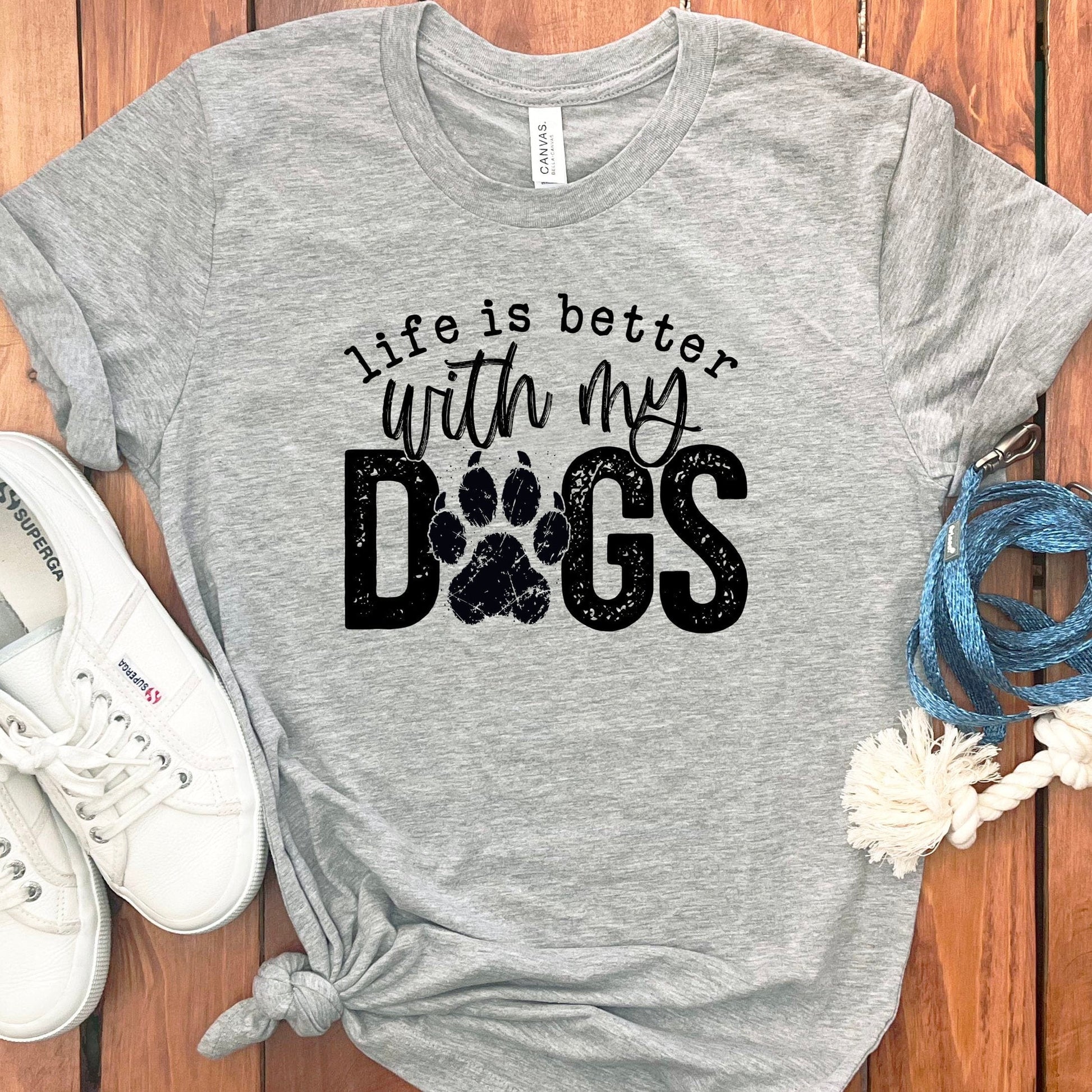 Life is Better with My Dogs Graphic T-shirt product type