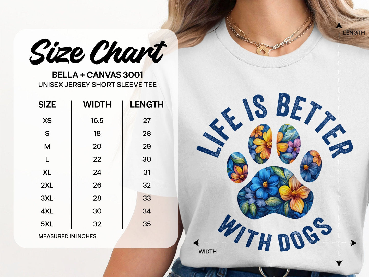 Life is Better With Dogs Short Sleeve Tee product