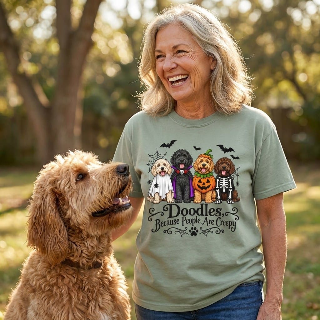 Doodles Creep Signature T-Shirt in by Puppy Jo