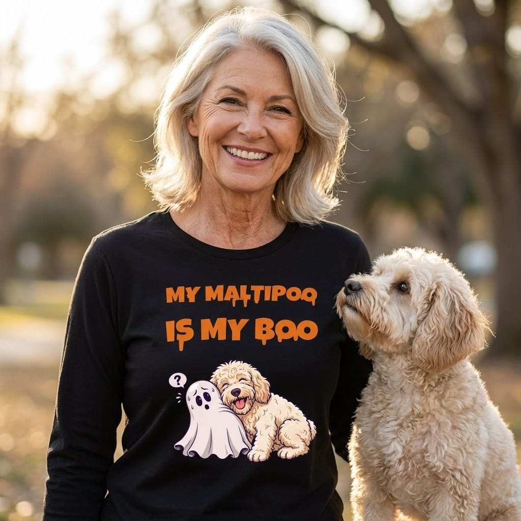 Maltipoo My Boo Long Sleeve T-Shirt in by Puppy Jo