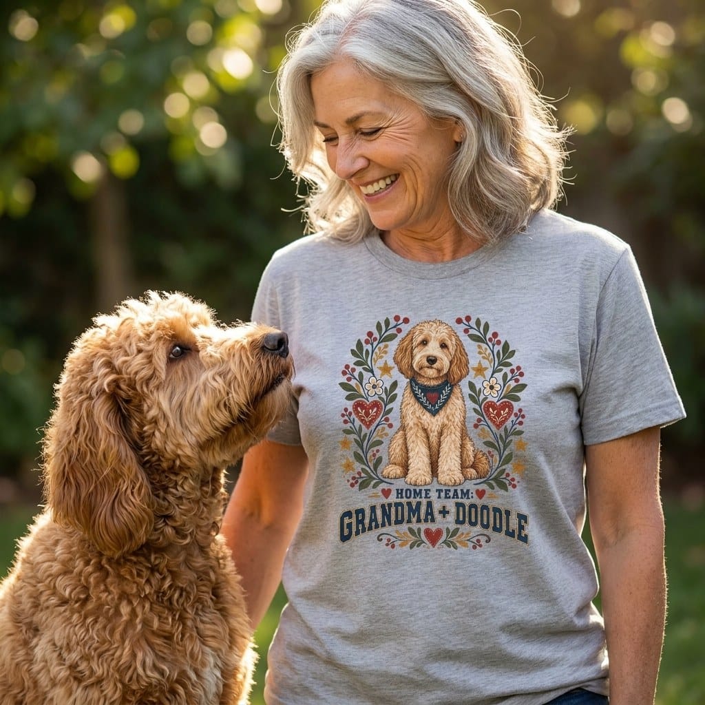Grandma Doodle Team T-Shirt in by Puppy Jo
